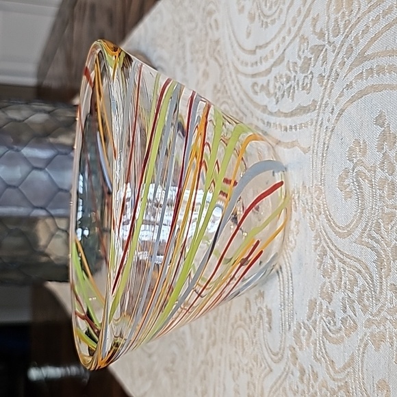 Hand Blown Color Swirl Candy/Nut Bowl Dish - OS - Picture 4 of 8